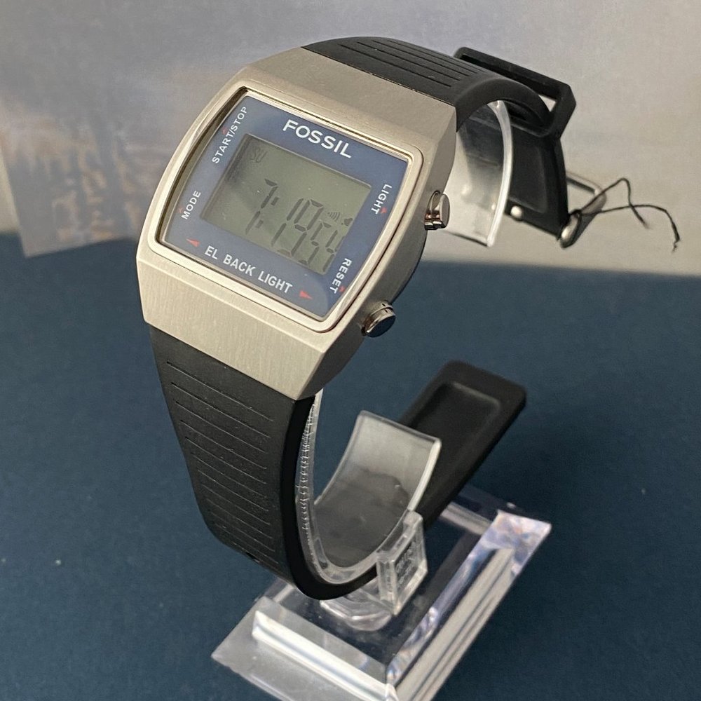 Fossil Stainless Steel Blue Multi Function Watch - image 2